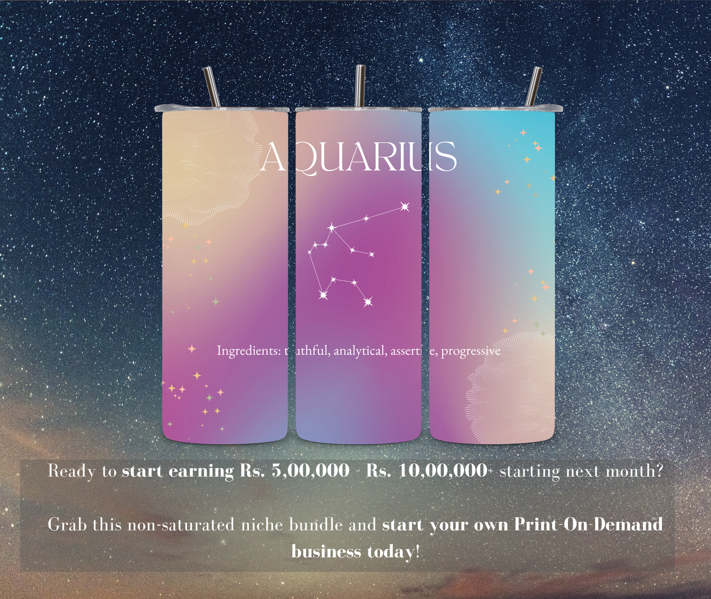 POD Bundle: Zodiac Tumblers