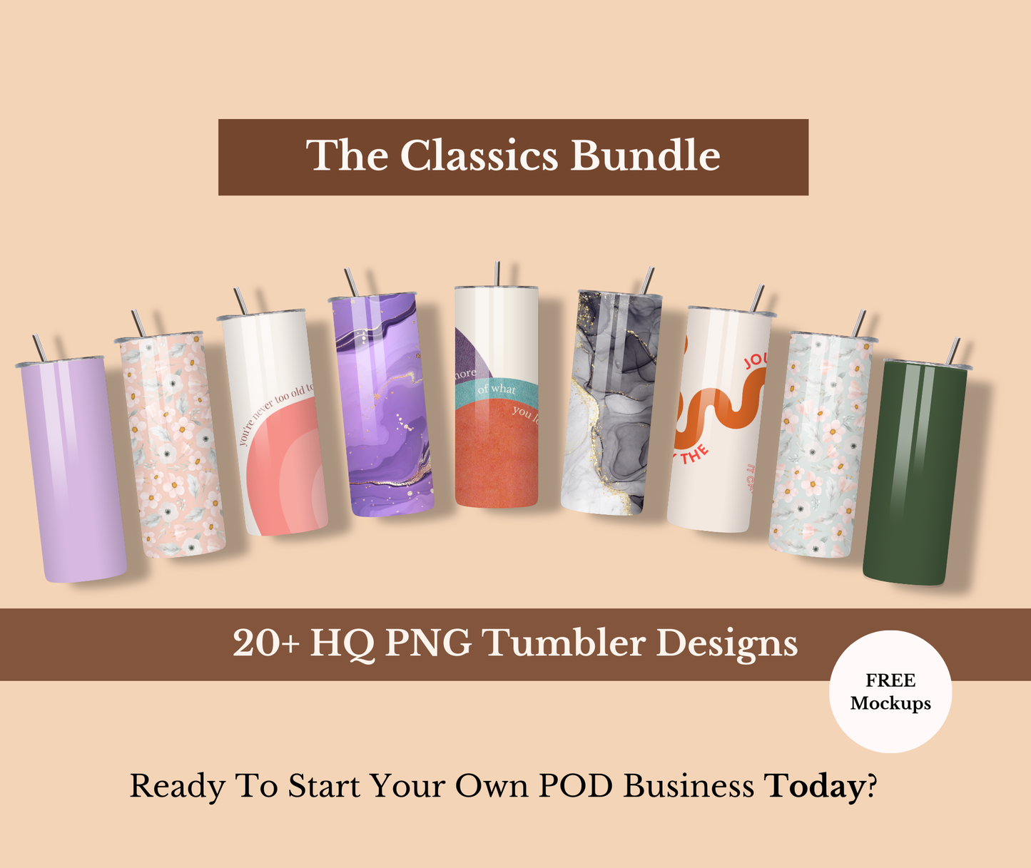 POD Bundle: The Classics Tumblers