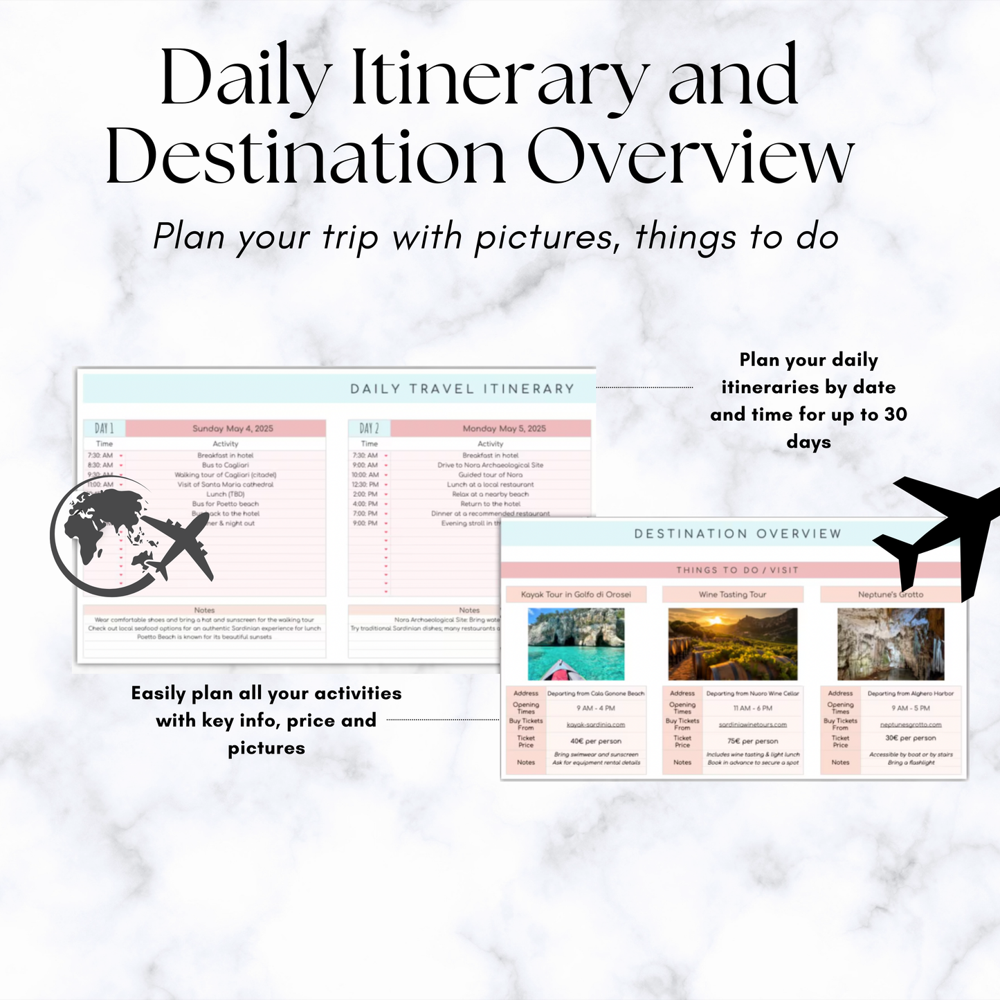 From “YES” to “Honeymoon!” – Wedding + Trip Planner Bundle
