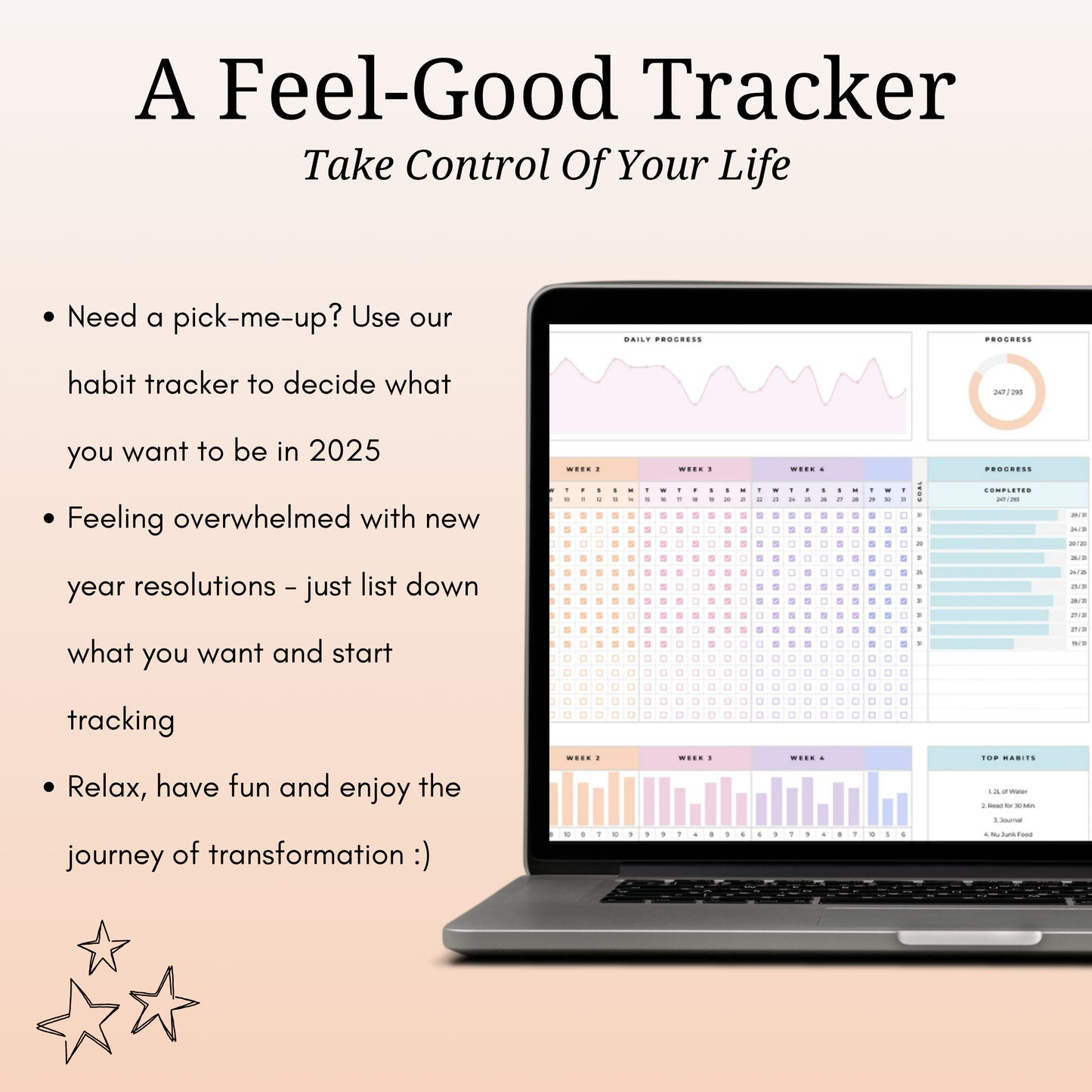 The Productivity Power Pack: Budget, Habits & Fitness, with FREE TDL!