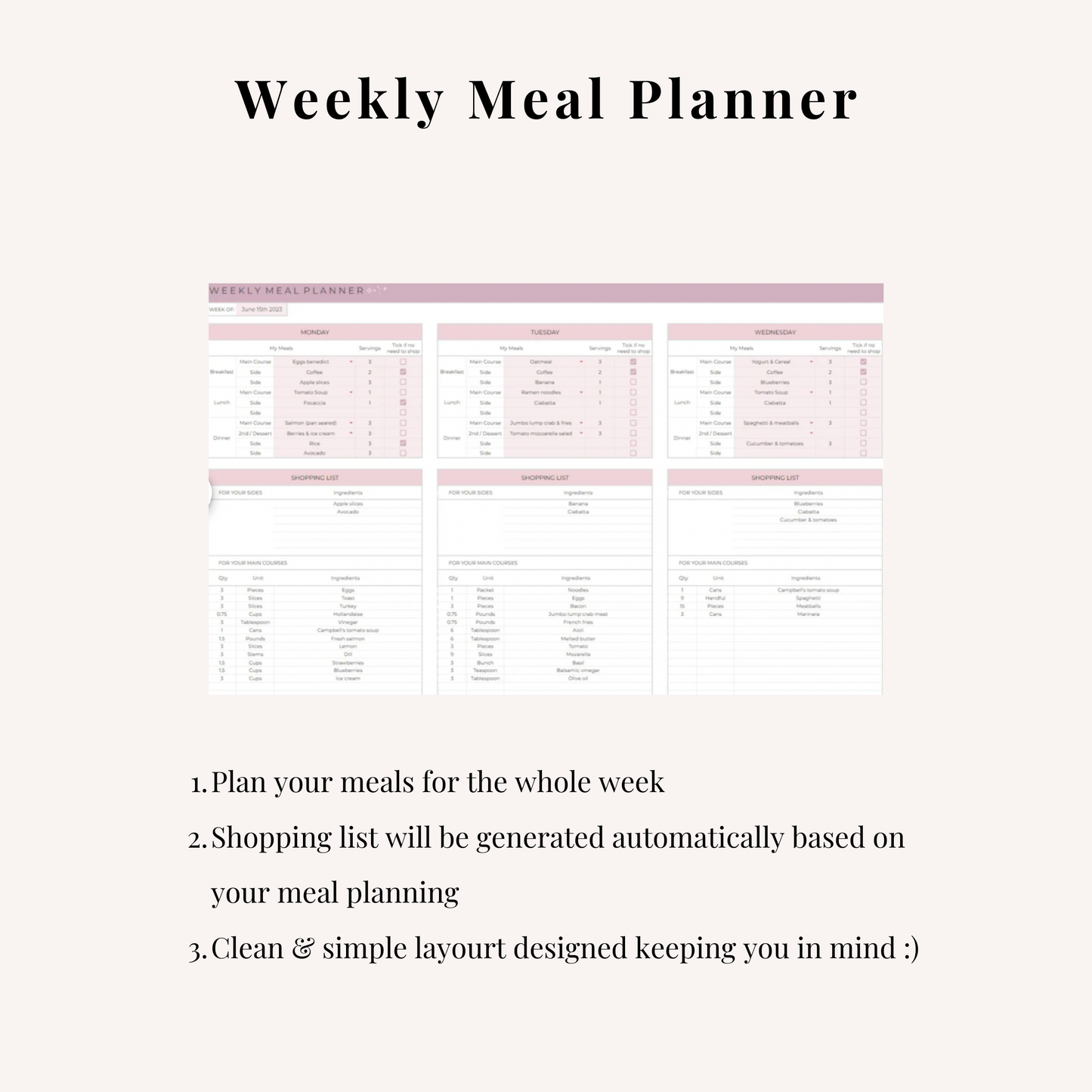 The Perfect All-In-One Meal Planner
