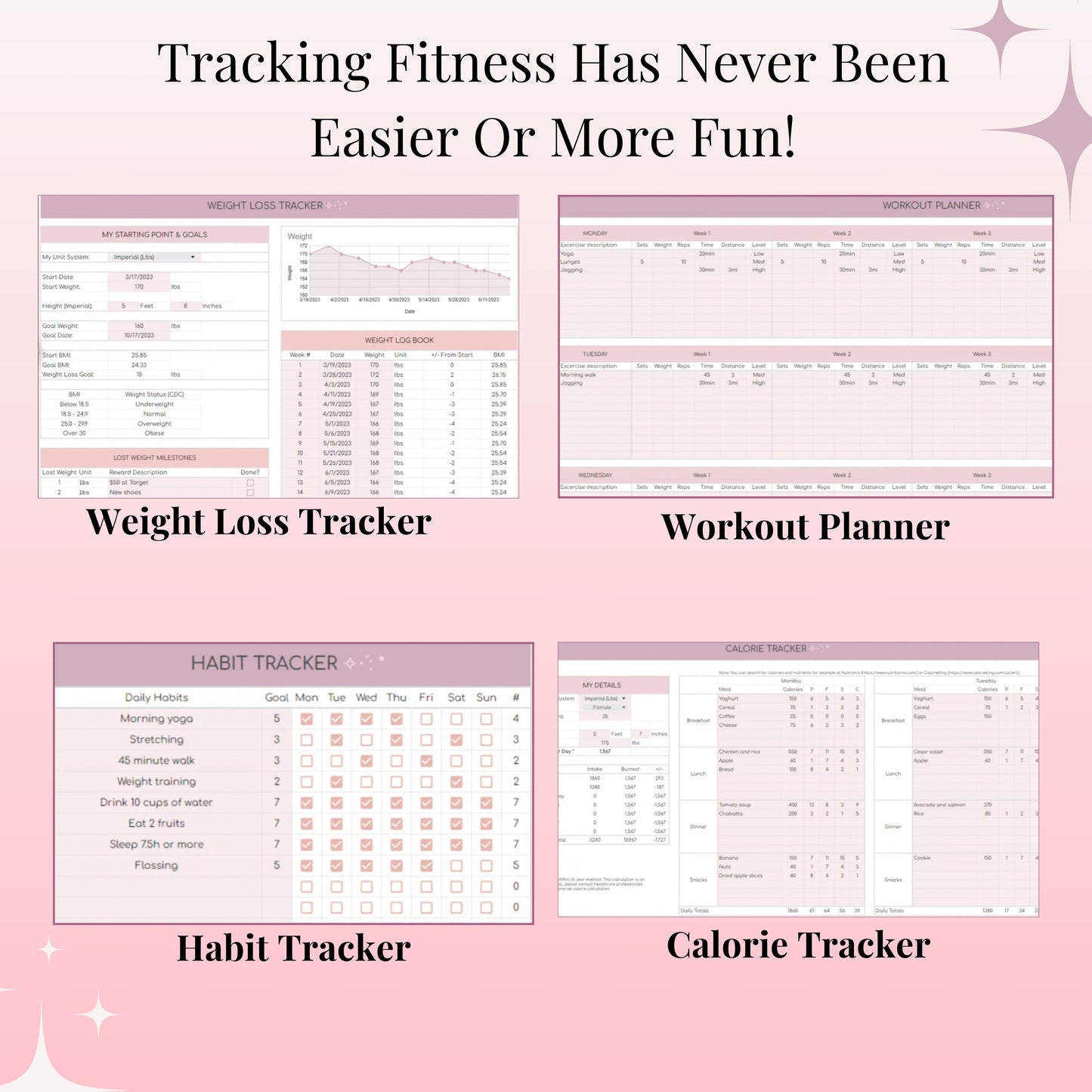 All-In-One Fitness & Weight Loss Tracker