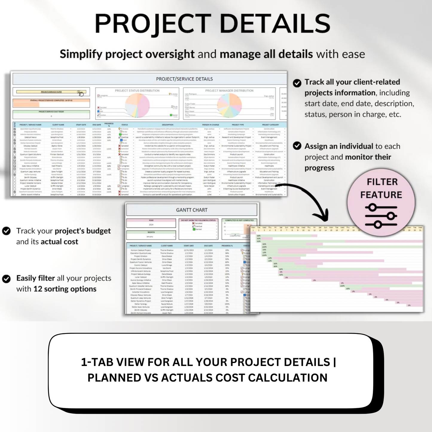All-In-One Client Tracker & Lead Management Spreadsheet