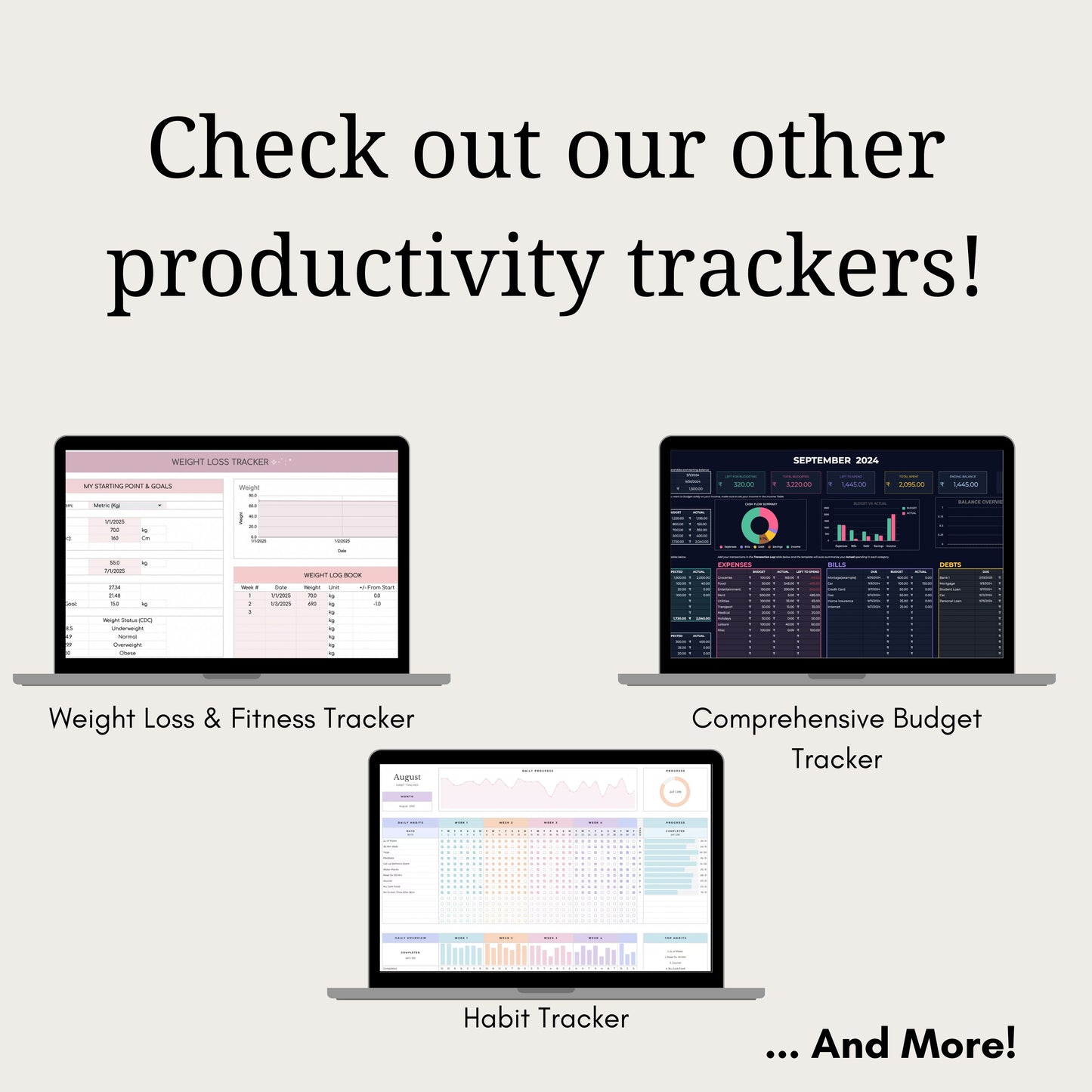 Simple Budget Tracker - Weekly/Monthly/Yearly