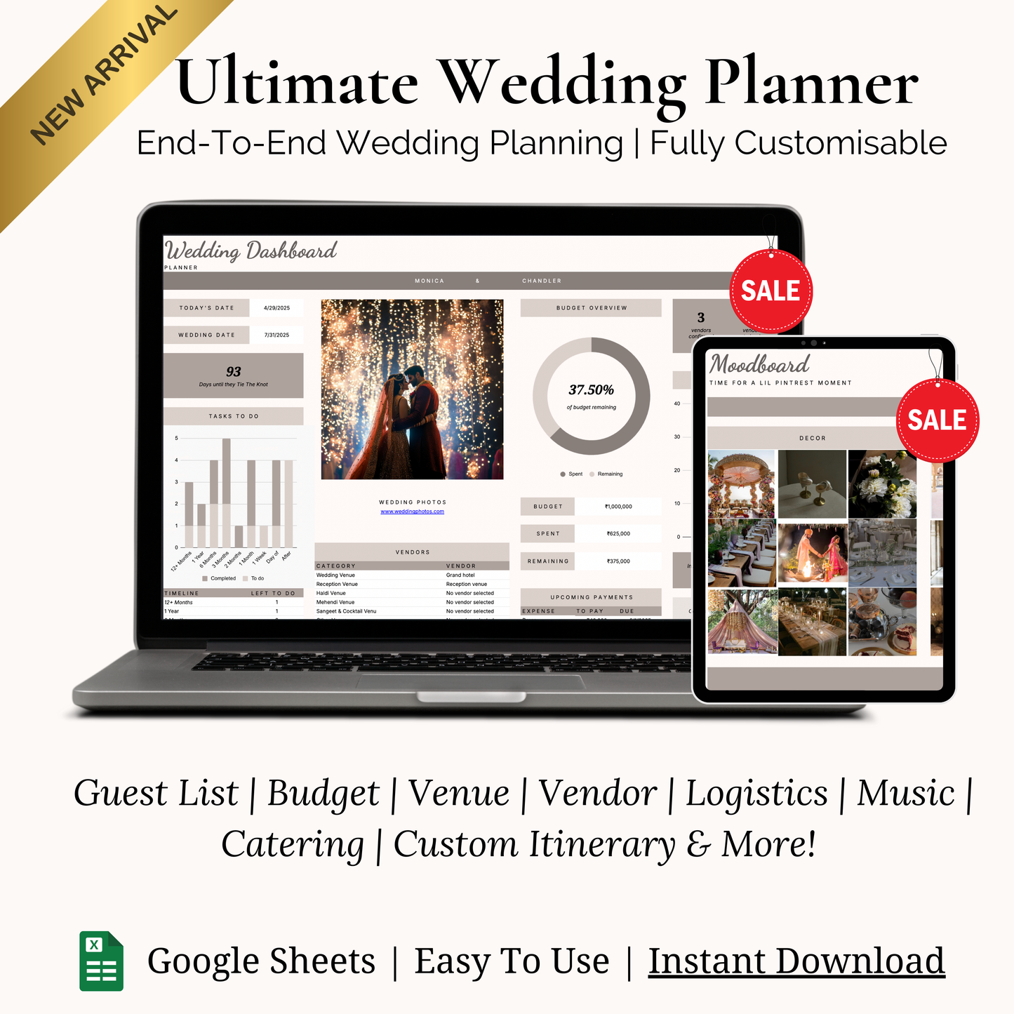 The Complete Wedding Planner - Modern & Minimalistic